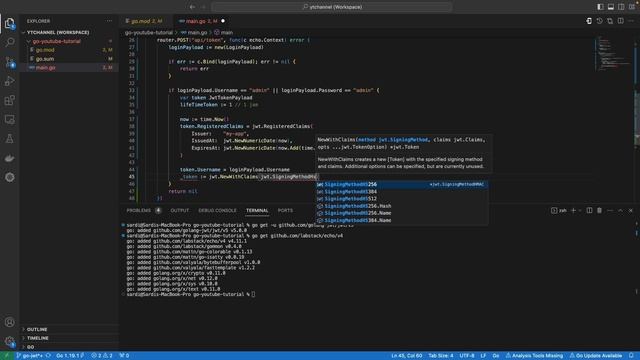 Tutorial Autentikasi API di Golang Menggunakan Json Web Token (JWT) | Bahasa Indonesia смотреть онлайн