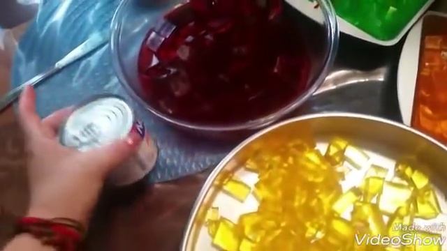 Gelatina de mosaico y tres leches. смотреть онлайн