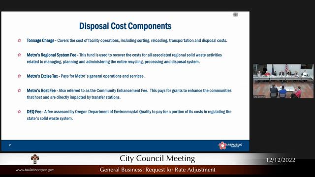 Tualatin City Council Meeting - December 12, 2022 смотреть онлайн