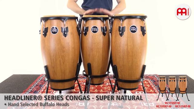 MEINL Percussion - Headliner® Series Congas, Super Natural - HC10SNT-M, HC11SNT-M, HC12SNT-M смотреть онлайн