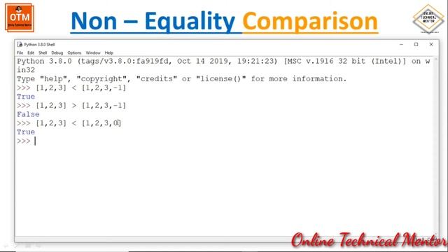 Python List Comparison | Comparing List in Python3 смотреть онлайн