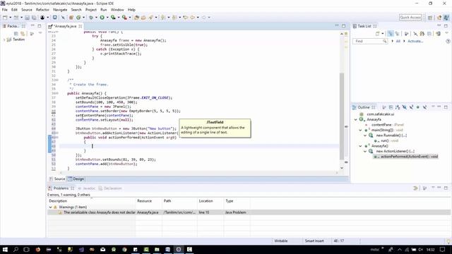 Java Programlama Dersleri 2 - Proje Özellikleri(swing, package, import,export) смотреть онлайн