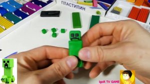 КРИПЕР ИЗ МАЙНКРАФТА, Лепим из пластилина, Лепка шоу