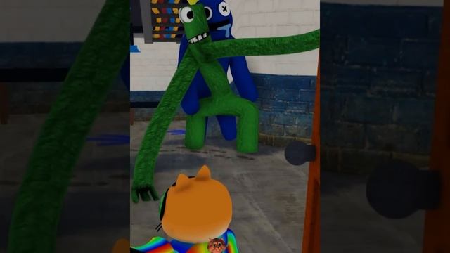 ИГРА радужные друзья роблокс симулятор синий монстр меня не тронул #shorts #roblox смотреть онлайн