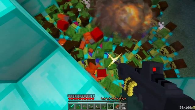 100% ЗАЩИЩЕННАЯ БАЗА НУБА И ПРО ПРОТИВ 1000 ЗОМБИ МАЙНКРАФТ! НУБ И ПРО ПРОТИВ ЗОМБИ АПОКАЛИПСИС смотреть онлайн