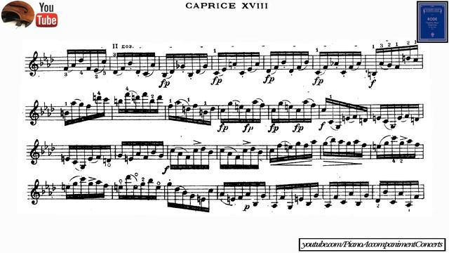 Rode - Violín Caprice No. 18 | Piano Accompanist