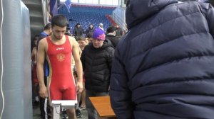 Взвешивание борцов до 61 кг, Дагестан 2023 до 21 года.