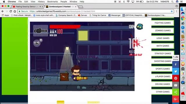 Zombocalypse 2 Hacked Unblocked game play смотреть онлайн