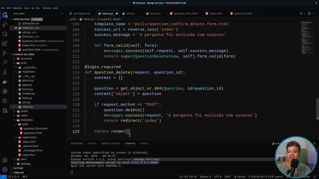 [COMO EXCLUIR Registros - CRUD Básico] CRIE um Aplicativo WEB [Django do Zero #12] смотреть онлайн