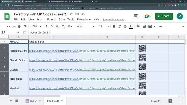 Inventory with QR Codes in Google Sheets and Google Forms смотреть онлайн