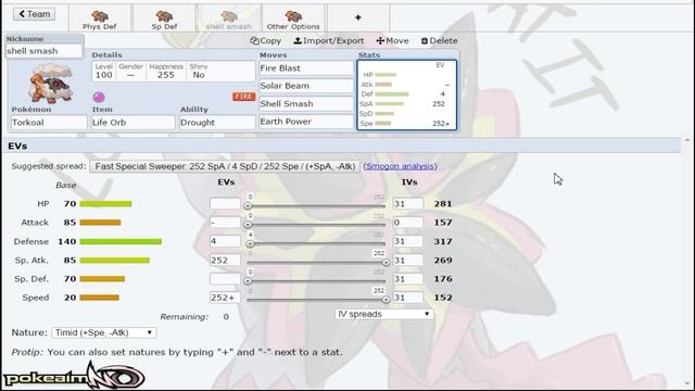 Torkoal Moveset Guide! How to use Torkoal! Pokemon Sun and Moon! w/ PokeaimMD! смотреть онлайн