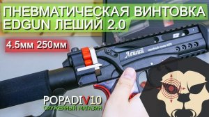 Пневматическая винтовка EDgun Леший 2.0 (4.5 мм, 250 мм) видео обзор 4k