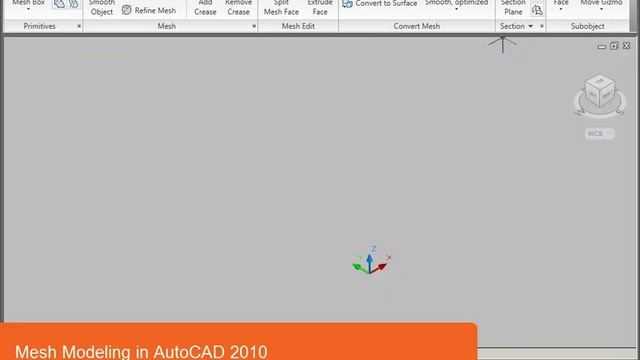 Mesh Modeling in AutoCAD 2010 смотреть онлайн