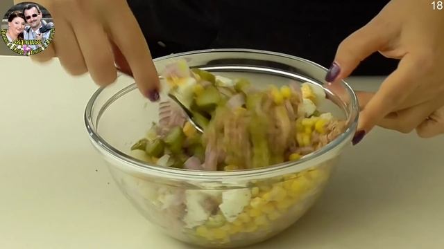 Два вкусных и быстрых салата с ТУНЦОМ, за 15 минут Украсит новогодний стол смотреть онлайн