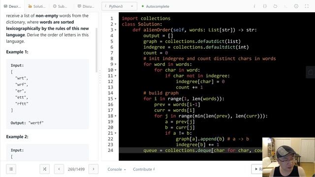 269. Alien Dictionary | English | Hard смотреть онлайн