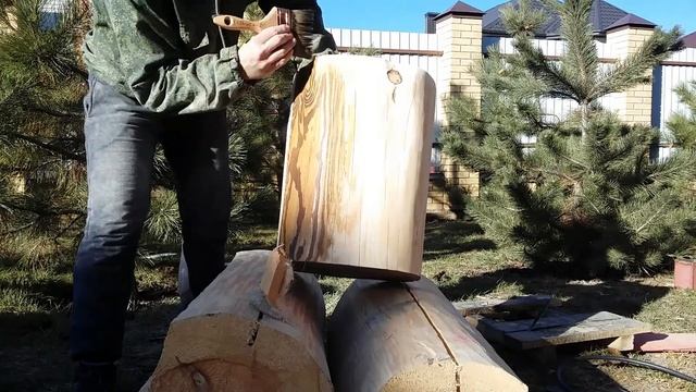 Прикроватная тумбочка своими руками / Красивый пенек / Андреевские срубы смотреть онлайн