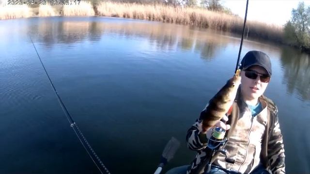 КЛЕВ ОКУНЯ УЛУЧШИЛСЯ!Ловля матросиков с лодки на озере на микроджиг.(часть 2) смотреть онлайн