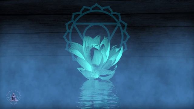 Throat Chakra Peaceful Healing Meditation Music | Crystal Singing Bowl | “Flute & Water”- Series