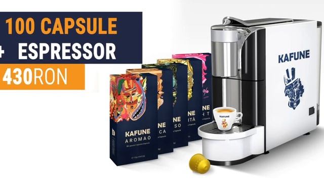 Pachet espressor Kafune + 100 de capsule Kafune смотреть онлайн