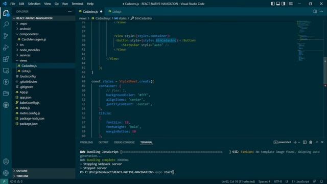 TELA DE CADASTRO DE PRODUTOS COM ***REACT NATIVE*** смотреть онлайн