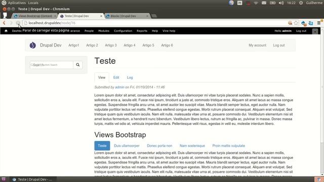 Views Bootstrap Drupal Tabs смотреть онлайн