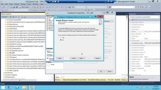 SQL Server DBA Tutorial 110-How to Setup Database Mirroring in SQL Server смотреть онлайн