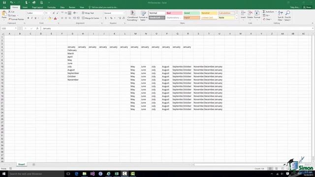 Excel 2016 Training Part 14: How to Auto Fill to Fill Data Automatically смотреть онлайн
