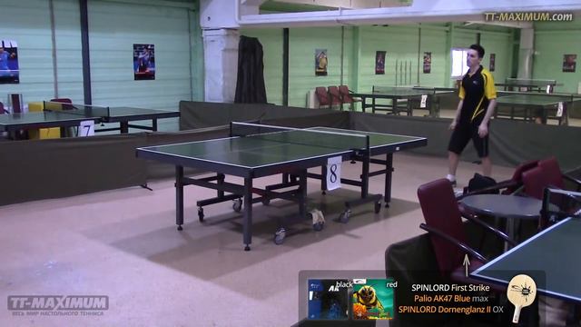 PALIO AK47 Blue max - топспин справа на SPINLORD First Strike смотреть онлайн