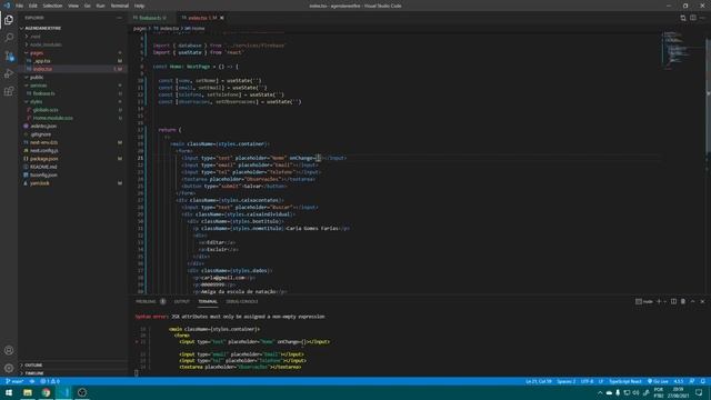 Como criar um CRUD com NextJs e Firebase - Gravando dados no realtime database смотреть онлайн