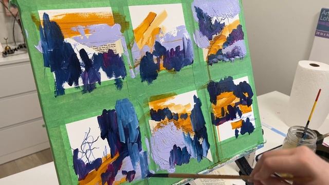 Experimental Painting and Why You Should “Waste” Paint | Mixed Media Abstract Landscape Painting смотреть онлайн