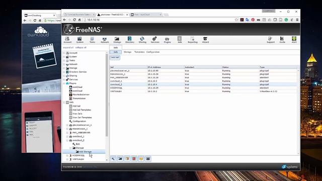FreeNas: Owncloud Setup (Installing Plugin) смотреть онлайн