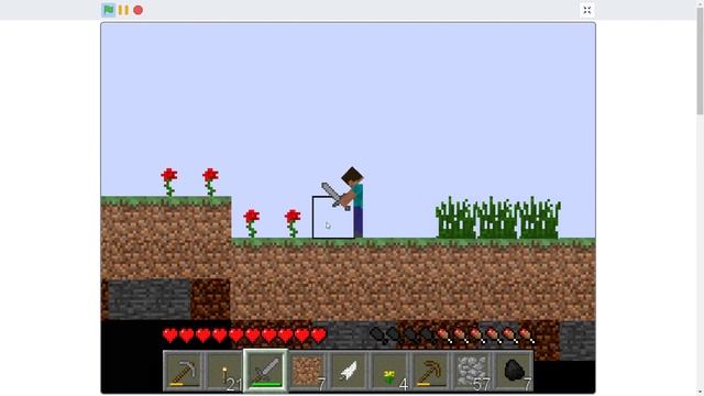 Scratch гра - Paper Minecraft - від @griffpatch - Виживання #1 смотреть онлайн