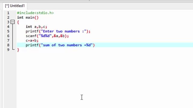 Addition in c Program With Example Output смотреть онлайн