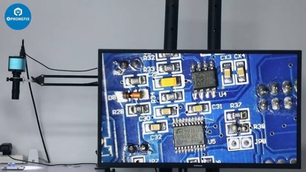 Latest 48MP 4K 1080P HDMI USB Industrial Video Digital Microscope Set #phonefix