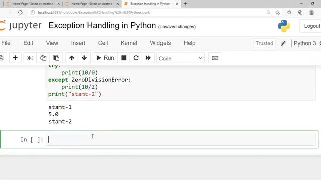 Exception Handling in Python смотреть онлайн