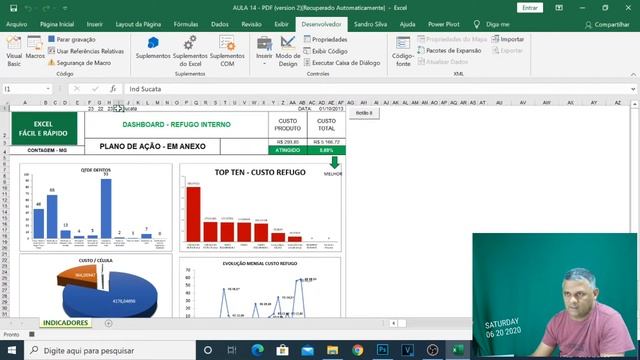 Transforme sua planilha em PDF com apenas 1 click no mouse, através de macros do Excel. смотреть онлайн