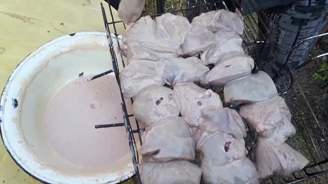 Шашлык из свинной печени! Вкусный и сочный! смотреть онлайн