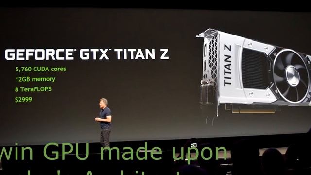 Nvidia Geforce GTX Titan Z With 12GB DDR5 And 5760 Cuda Cores