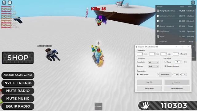 ROBLOX "Slap Battles" trying to get 250 kills using killstreak смотреть онлайн