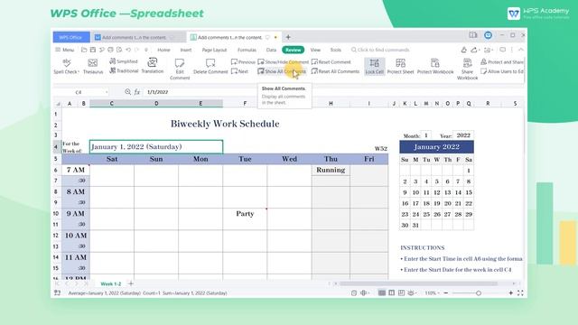 [WPS Academy] 2.6.0 Excel: Add comments to explain the content смотреть онлайн