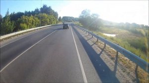 Как едет мотовел с двигателем KTM SX 50 по трассе