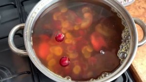 Вкусный компот из алычи и слив