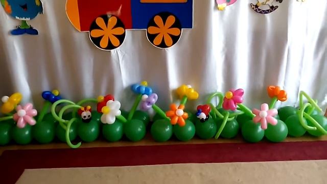 Полянка из воздушных шаров от Mr Радость / clearing balloon смотреть онлайн