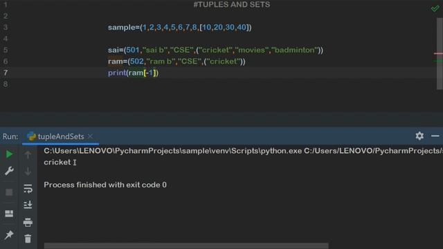 PYTHON in telugu | #4 Tuples and sets смотреть онлайн