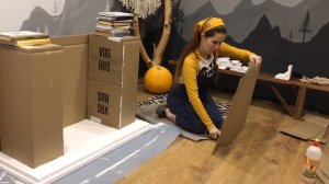 DIY | ДЕЛАЕМ КАМИН ИЗ КАРТОННЫХ КОРОБОК
