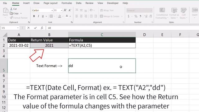 Format dates in Excel using the TEXT formula смотреть онлайн