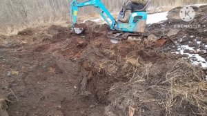 Коп металла экскаватором. Много меди.