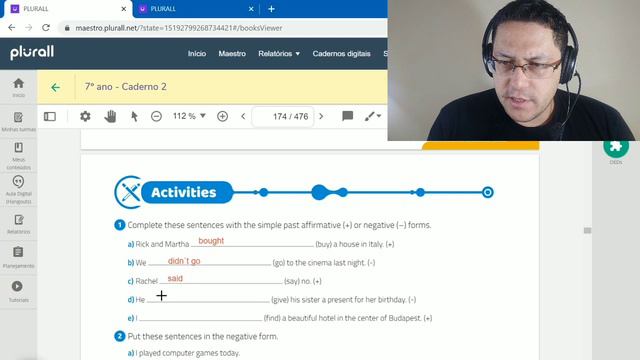 Inglês - 7° ano - aula 14 - past simple - negative смотреть онлайн