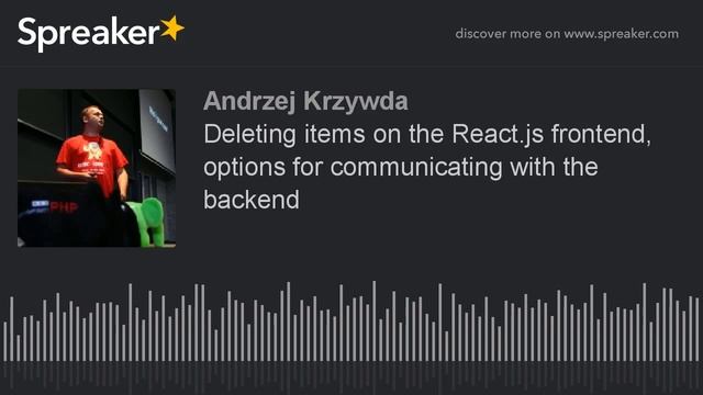 Deleting items on the React.js frontend, options for communicating with the backend смотреть онлайн
