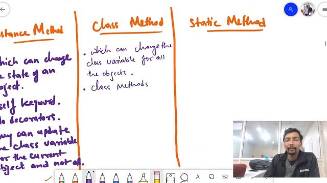 Tutorial-2 : Advance Python OOPS tutorial | Instance, Class & Static Methods | Ask Jojo ??? смотреть онлайн
